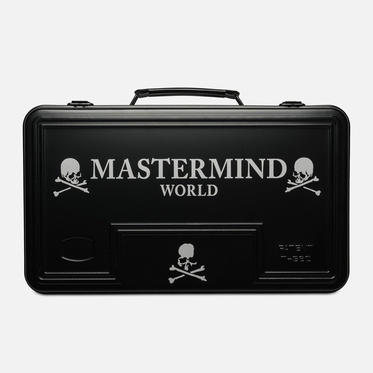 Mastermind Japan Toyo Steel Box T-360 large accessory with sleek, polished steel finish and secure latch.