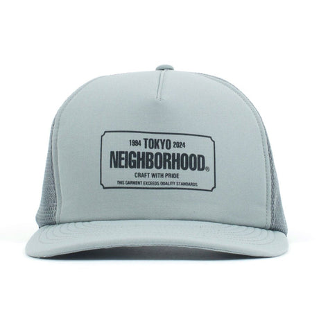 Neighborhood Bar Logo Trucker Cap Grey Neighborhood Neighborhood - originalfook singapore