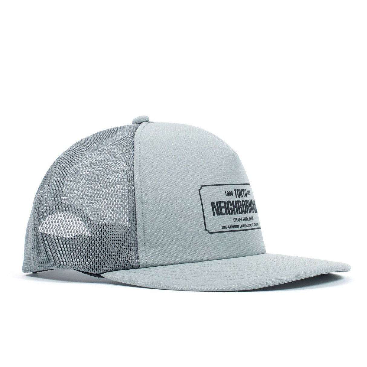 Neighborhood Bar Logo Trucker Cap Grey Neighborhood Neighborhood - originalfook singapore