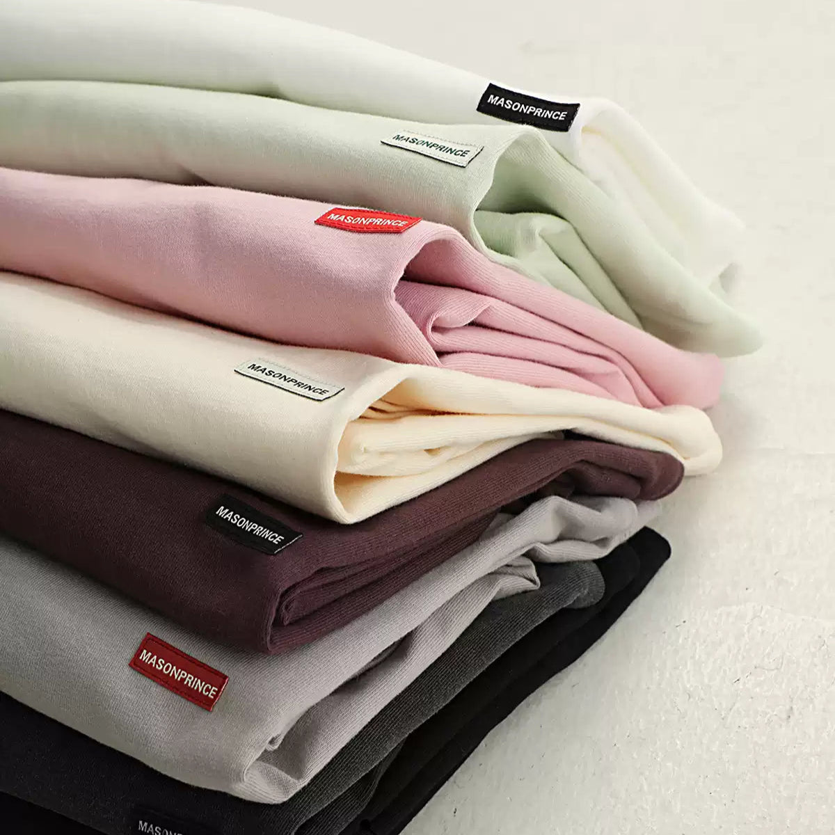 MASONPRINCE Box Logo Tee Grey - ORIGINALFOOK