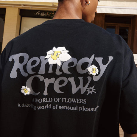 Remedy Flower Tee Black REMEDY REMEDY - originalfook singapore