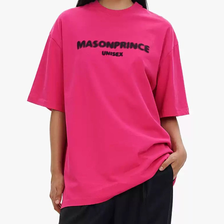 MASONPRINCE Classic Spray Logo Tee Pink - ORIGINALFOOK
