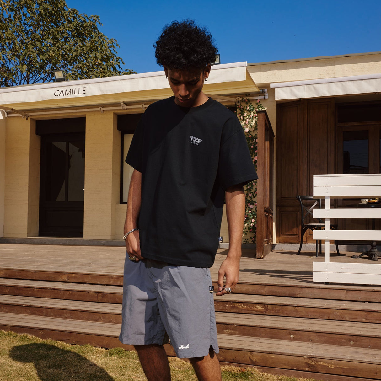 Remedy Flower Tee Black REMEDY REMEDY - originalfook singapore