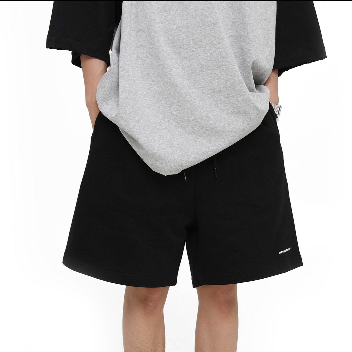 MASONPRINCE Signature Sweat Shorts Black MASONPRINCE MASONPRINCE - originalfook singapore