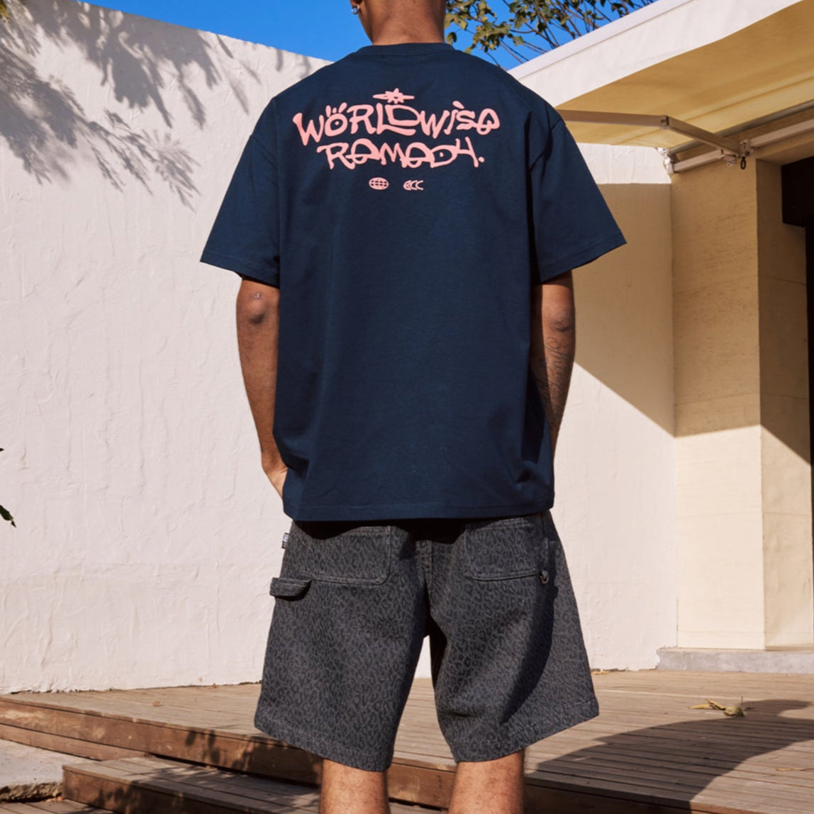 Remedy Worldwide Tee Navy - ORIGINALFOOK