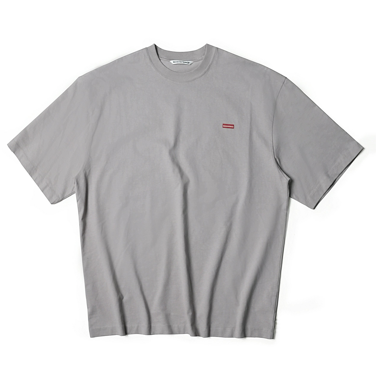 MASONPRINCE Box Logo Tee Grey - ORIGINALFOOK