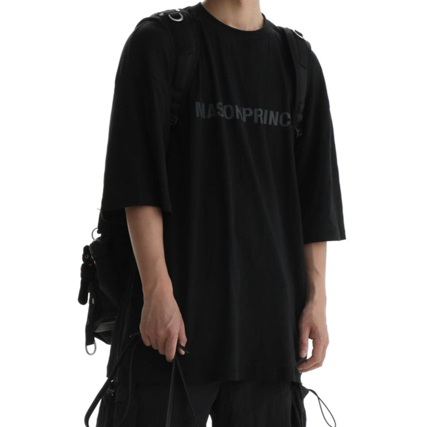 MASONPRINCE Lightweight Logo Tee Black MASONPRINCE MASONPRINCE - originalfook singapore