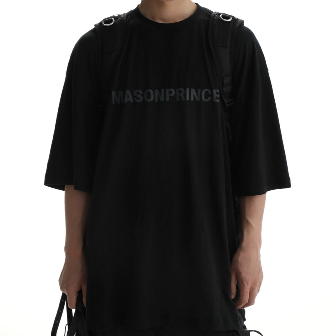 MASONPRINCE Lightweight Logo Tee Black MASONPRINCE MASONPRINCE - originalfook singapore