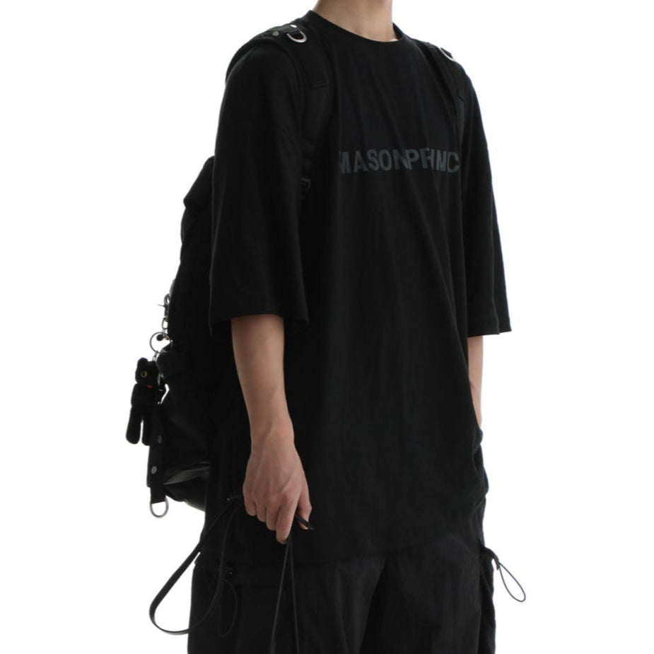 MASONPRINCE Lightweight Logo Tee Black MASONPRINCE MASONPRINCE - originalfook singapore