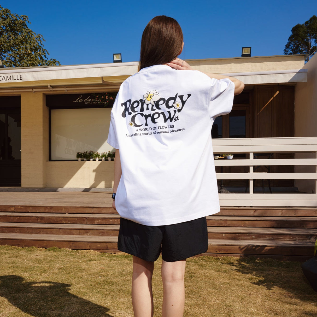 Remedy Flower Tee White REMEDY REMEDY - originalfook singapore