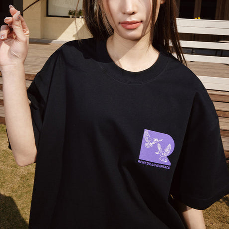 Remedy Love & Peace Tee Black REMEDY REMEDY - originalfook singapore