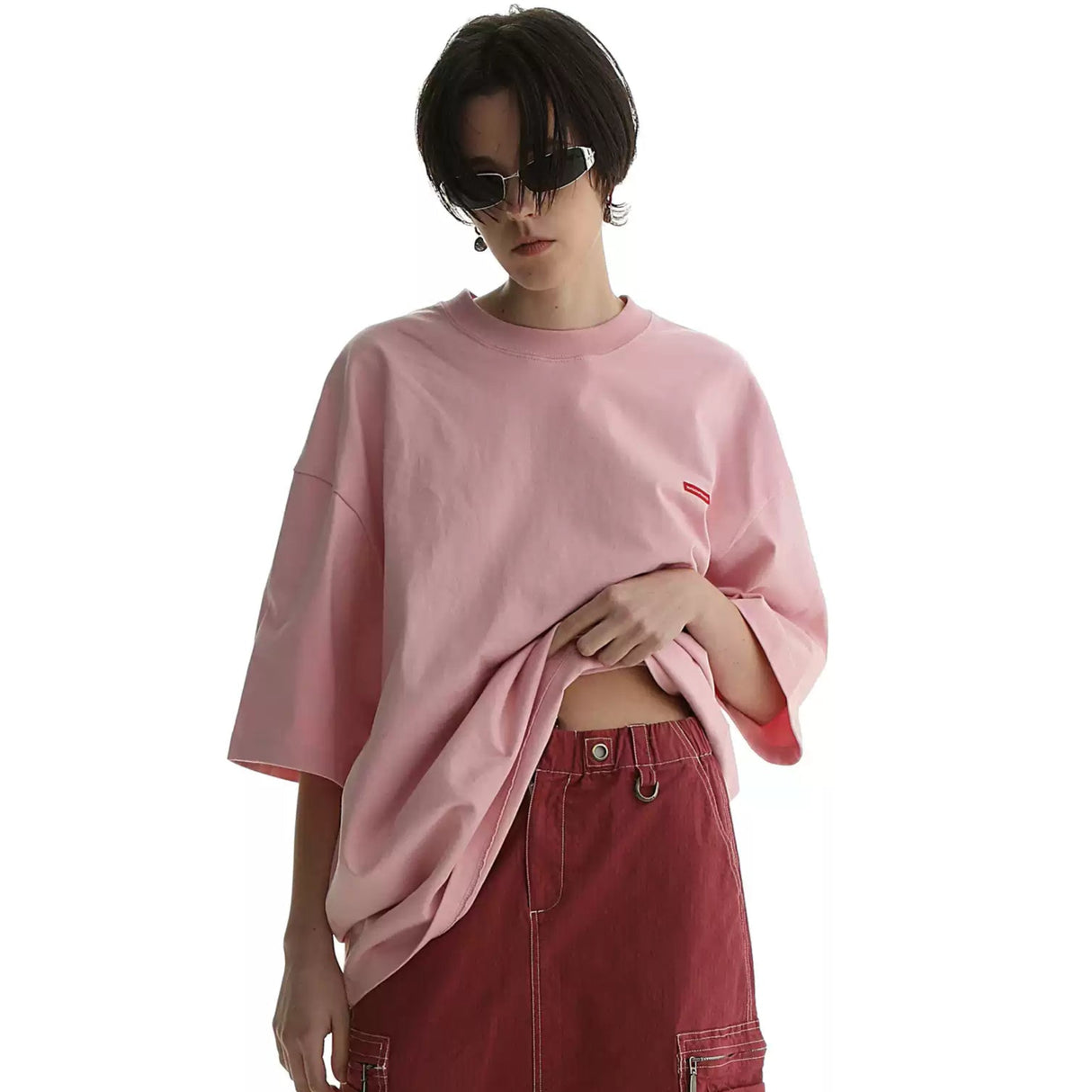 MASONPRINCE Box Logo Tee Pink - ORIGINALFOOK