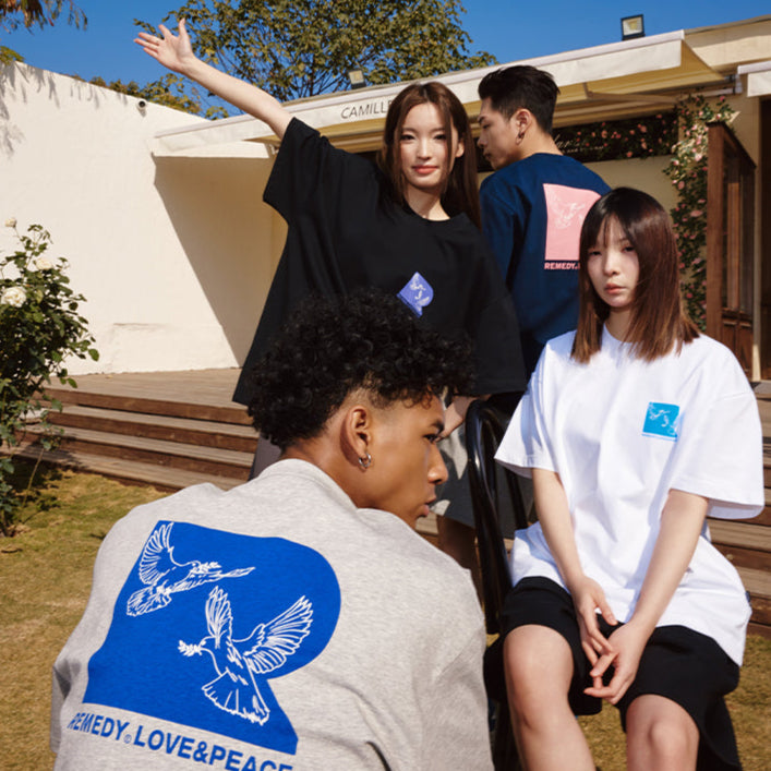 Remedy Love & Peace Tee Black REMEDY REMEDY - originalfook singapore