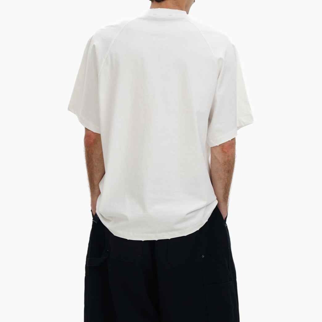 MasonPrince Outline Logo Tee White - ORIGINALFOOK