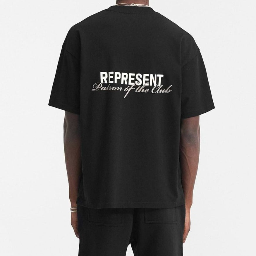 Represent Owners Club Patron Of The Club Tee Black REPRESENT REPRESENT - originalfook singapore