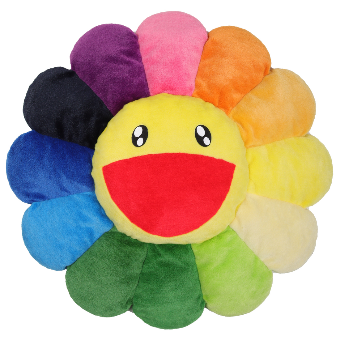 Takashi Murakami Flower Plush Cushion Rainbow 1m (Rare size)
