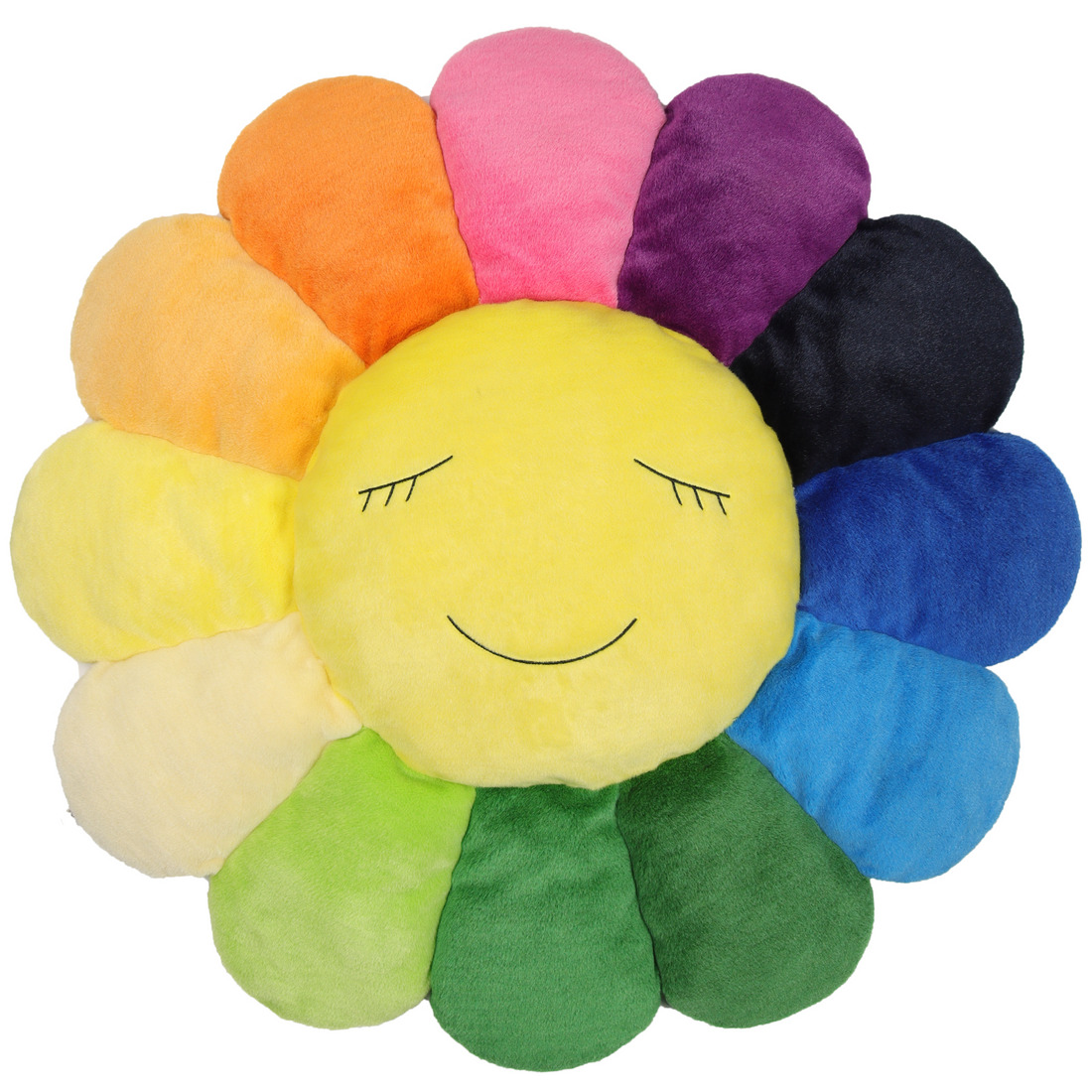 Takashi Murakami Flower Plush Cushion Rainbow 1m (Rare size)