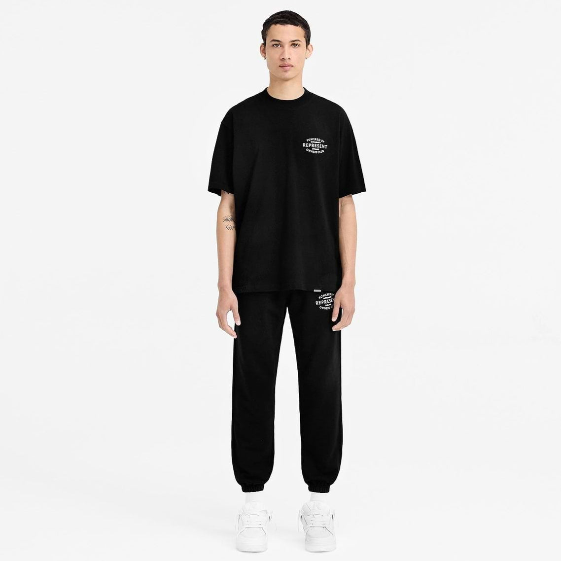 Represent Stamp Logo Black Tee - ORIGINALFOOK