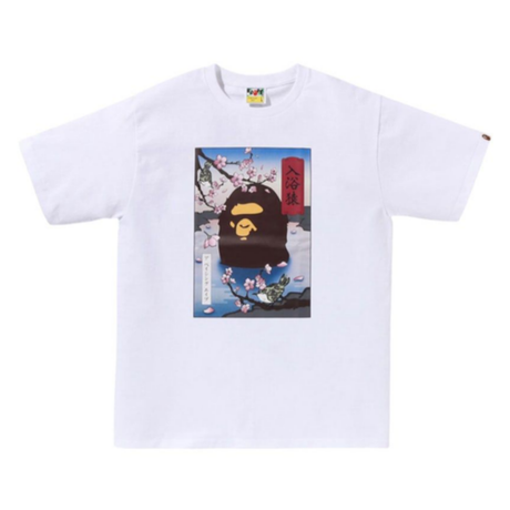 Bathing Ape Sakura Photo Tee White (Japan Exclusive) BATHING APE BATHING APE - originalfook singapore