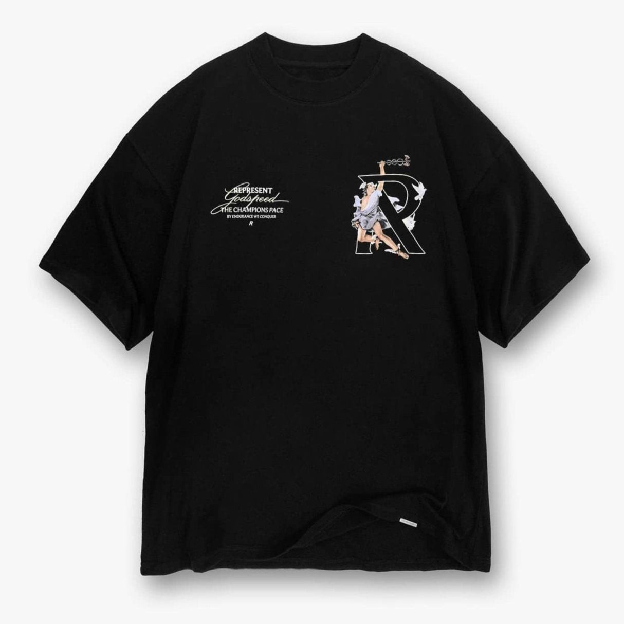 Represent Hermes Tee Black REPRESENT REPRESENT - originalfook singapore