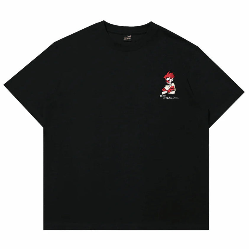 Rickyisclown Limited Edition Comic Joker Black Tee R37240813P (E10) - ORIGINALFOOK