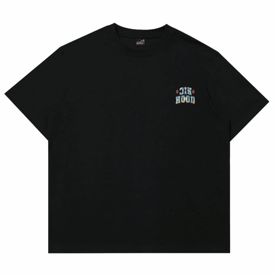 Rickyisclown Sky Tribal Embossed Black Tee R37250210B (G10) - ORIGINALFOOK