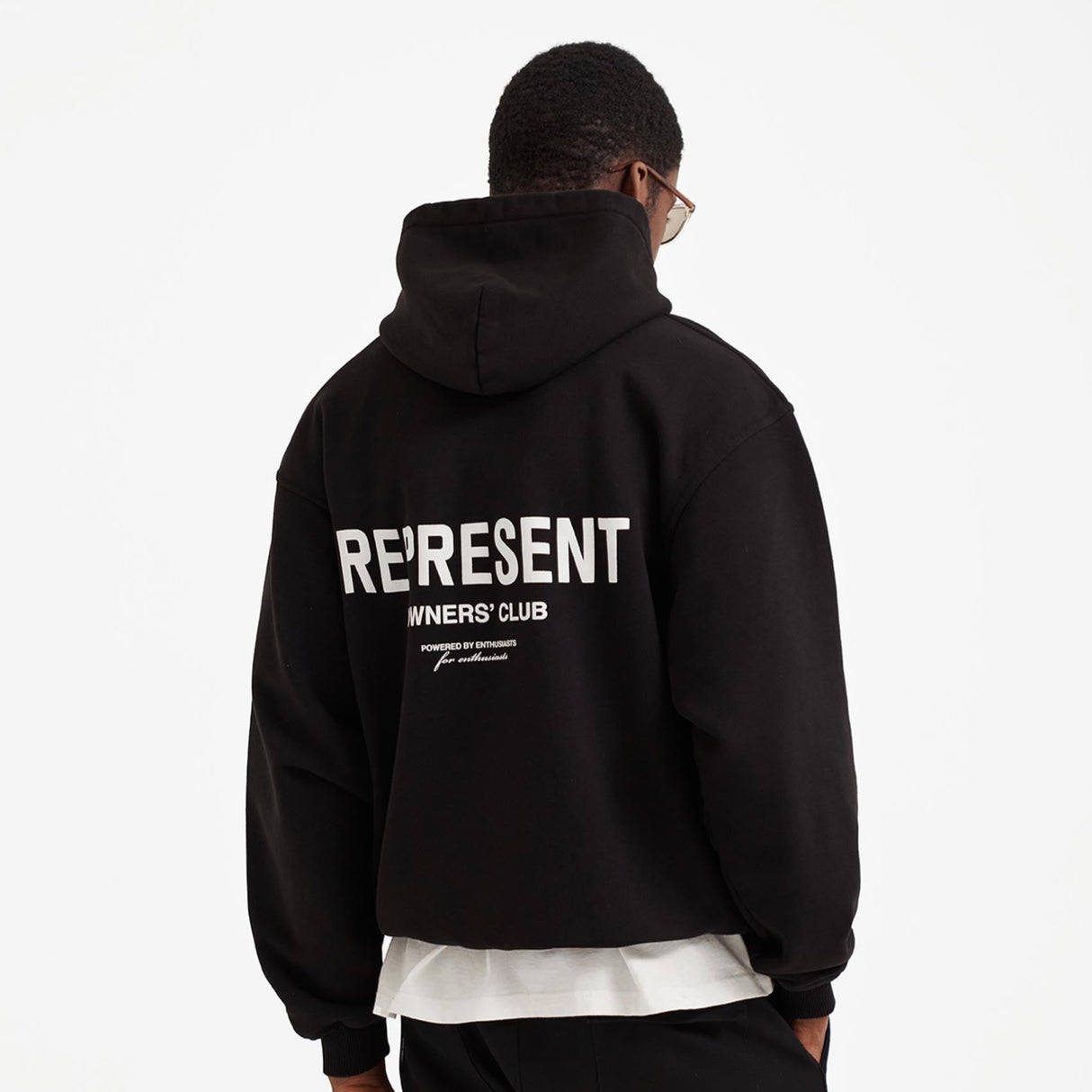 Represent Owners Club Logo Black Hoodie - ORIGINALFOOK
