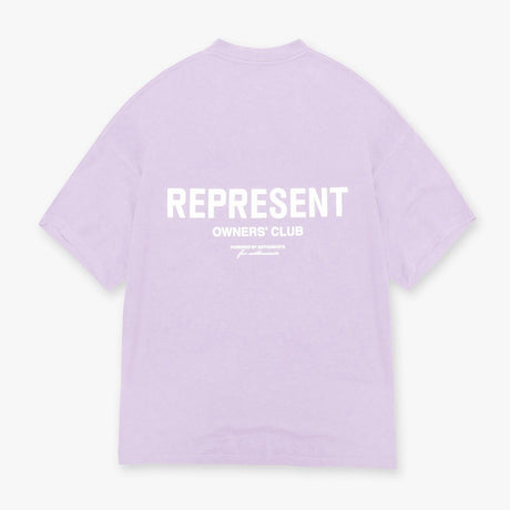 Represent Owners Club Logo Tee Lilac REPRESENT REPRESENT - originalfook singapore