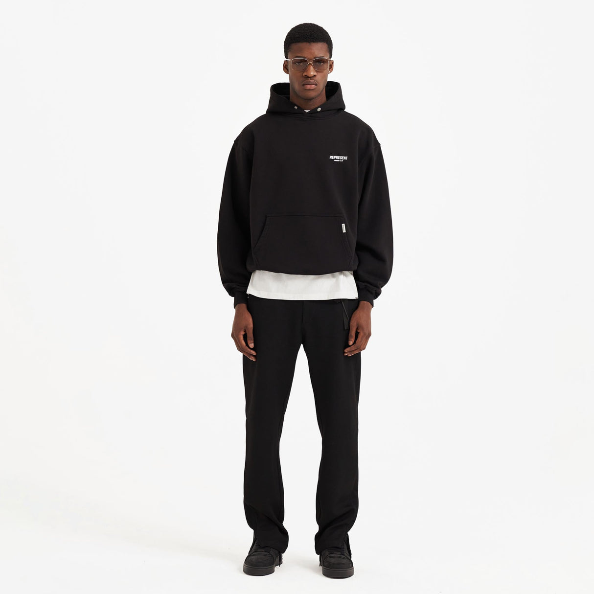 Represent Owners Club Logo Black Hoodie - ORIGINALFOOK