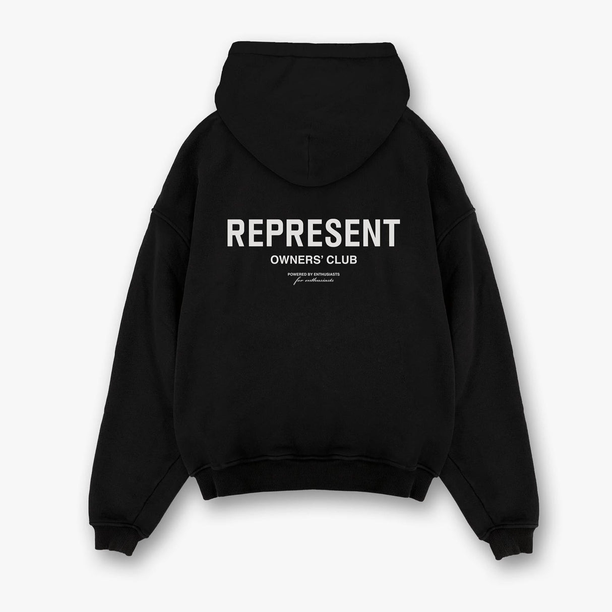 Represent Owners Club Logo Hoodie Black REPRESENT REPRESENT - originalfook singapore