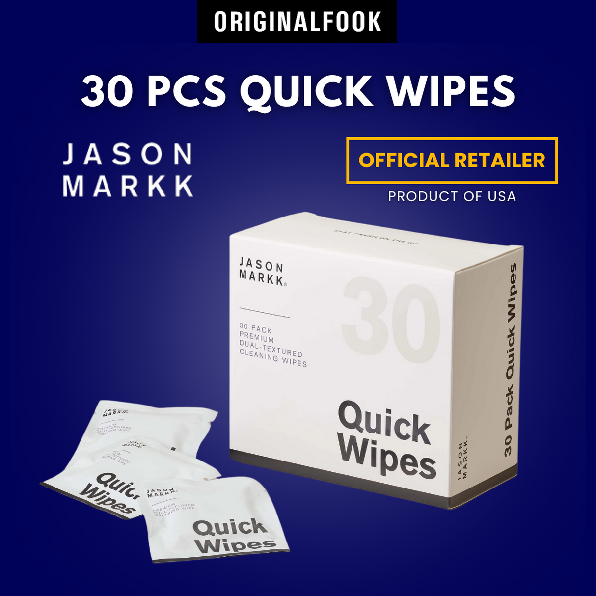 Jason Markk 30 Piece Shoe Cleaning Wipes Jason Markk Jason Markk - originalfook singapore