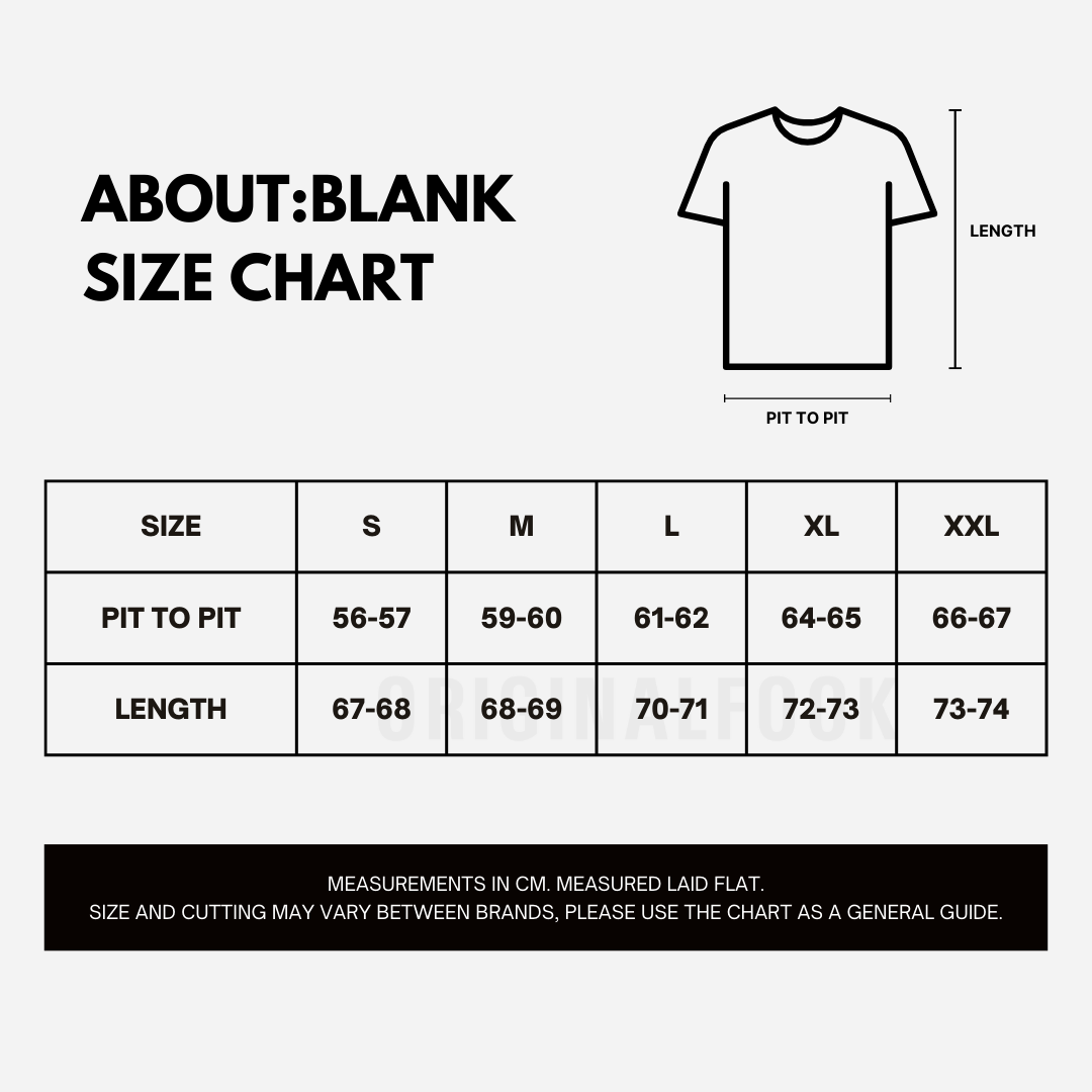 About:Blank Box Logo Tee Black - ORIGINALFOOK