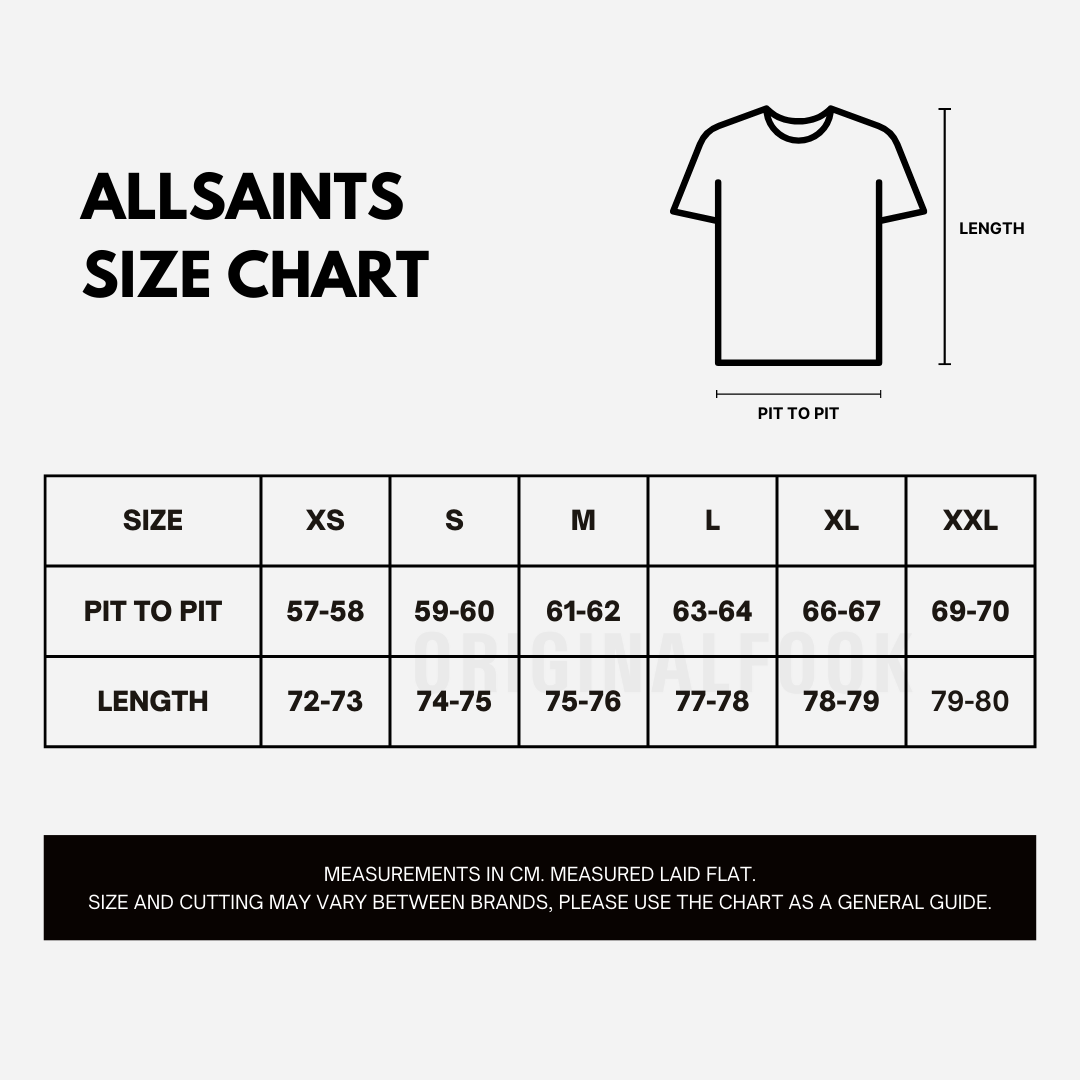 AllSaints Reincarnate Black Tee - ORIGINALFOOK