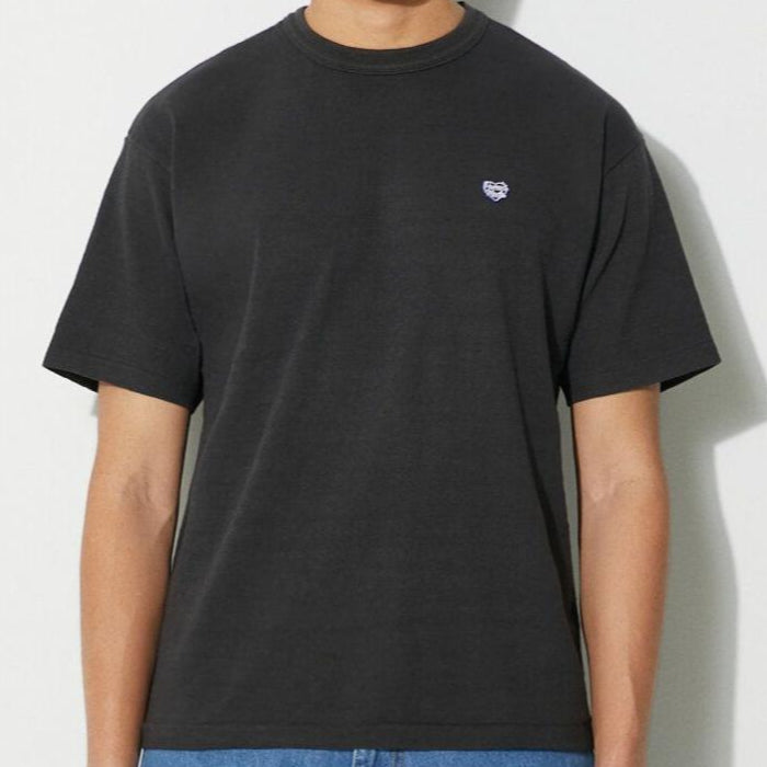Human Made Navy Heart Badge Tee Black HUMAN MADE HUMAN MADE - originalfook singapore