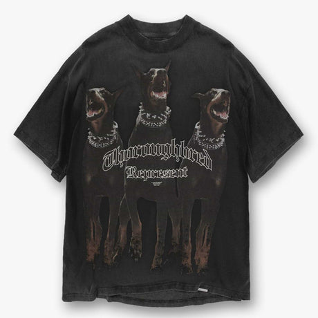 Represent Thoroughbred Tee Vintage Black REPRESENT REPRESENT - originalfook singapore