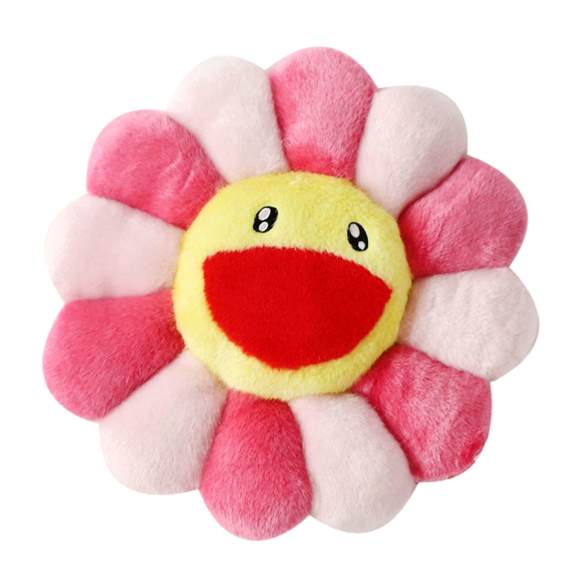 Takashi Murakami Kaikai Kiki Flower Plush Cushion Pink (30cm) TAKASHI MURAKAMI TAKASHI MURAKAMI - originalfook singapore