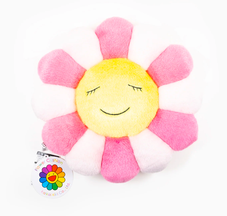 Takashi Murakami Kaikai Kiki Flower Plush Cushion Pink (30cm) TAKASHI MURAKAMI TAKASHI MURAKAMI - originalfook singapore