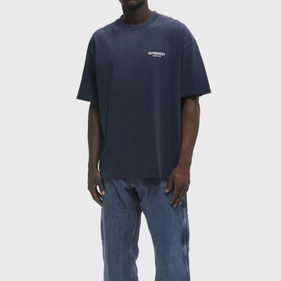Represent Owners Club Logo Tee Midnight - ORIGINALFOOK