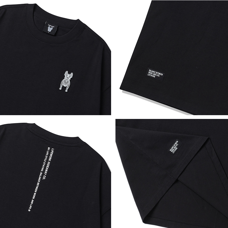 LifeWork Patch Logo Tee Black - ORIGINALFOOK