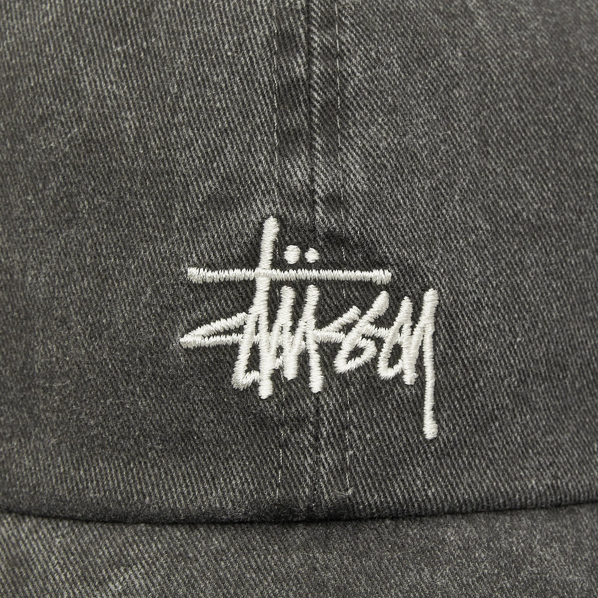 Stussy Basic Logo Snapback Charcoal - ORIGINALFOOK