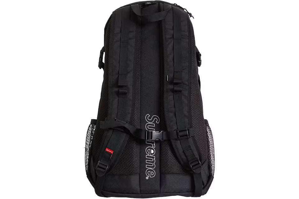 Supreme Reflective Logo Black Backpack - ORIGINALFOOK