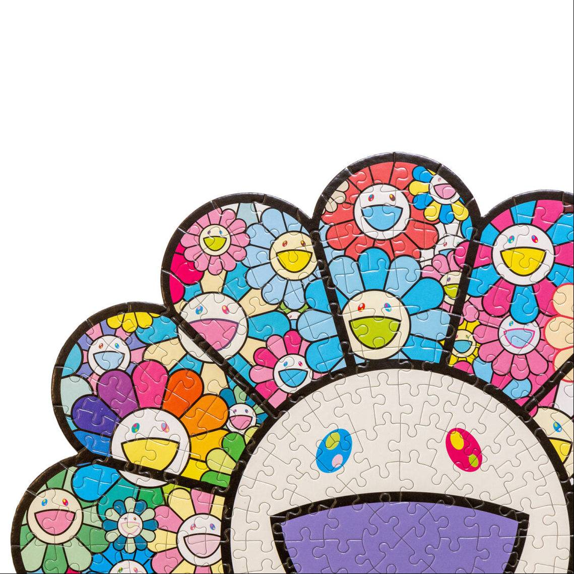 Takashi Murakami Flower Yonaguni 50cm jigsaw puzzle featuring vibrant, colorful floral design from TAKASHI MURAKAMI accessories collection.