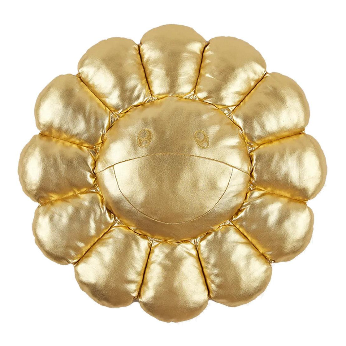 Takashi Murakami Flower 60cm Plush Cushion Gold