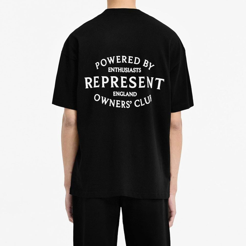 Represent Stamp Logo Black Tee - ORIGINALFOOK