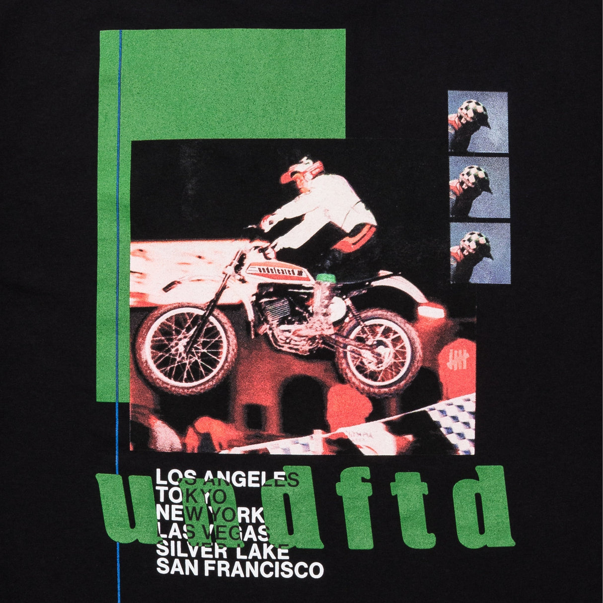 Undefeated Moto Tee Black - ORIGINALFOOK