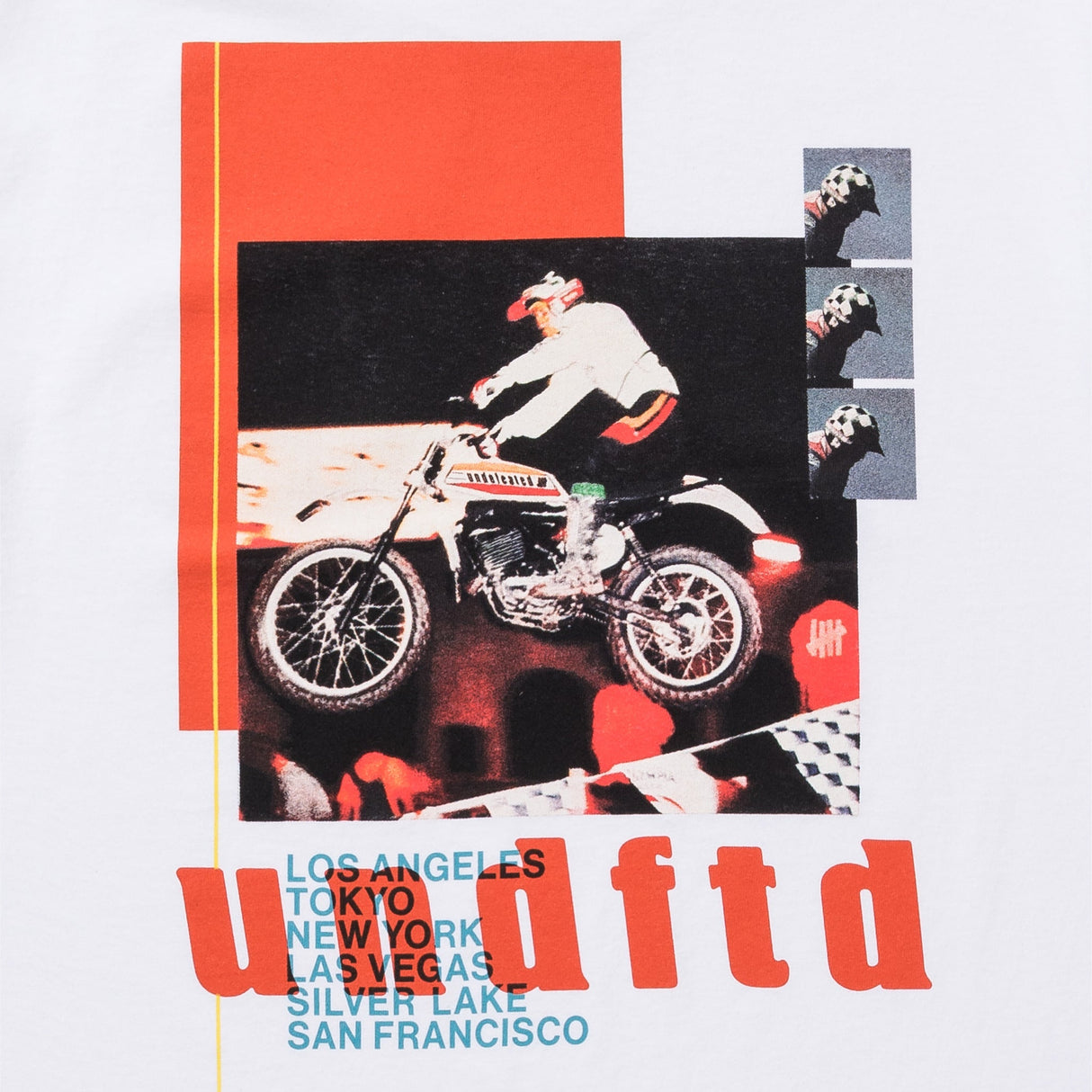 Undefeated Moto Tee White - ORIGINALFOOK