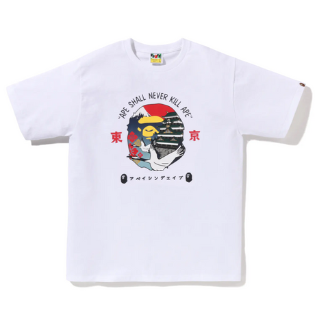 Bathing Ape Tokyo White Tee (Japan Exclusive) - ORIGINALFOOK