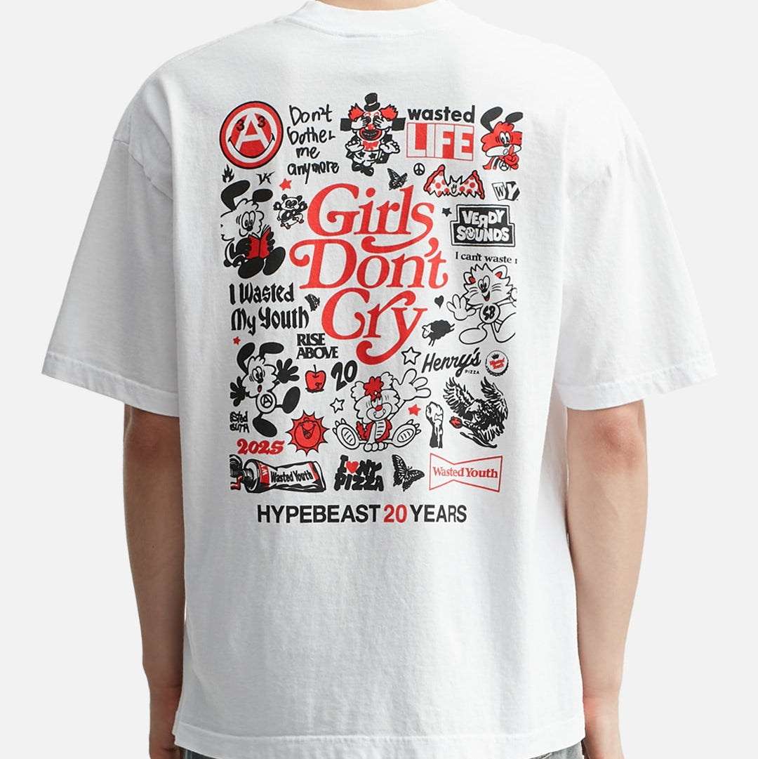 VERDY X HB 20th Anniversary Tee White - ORIGINALFOOK
