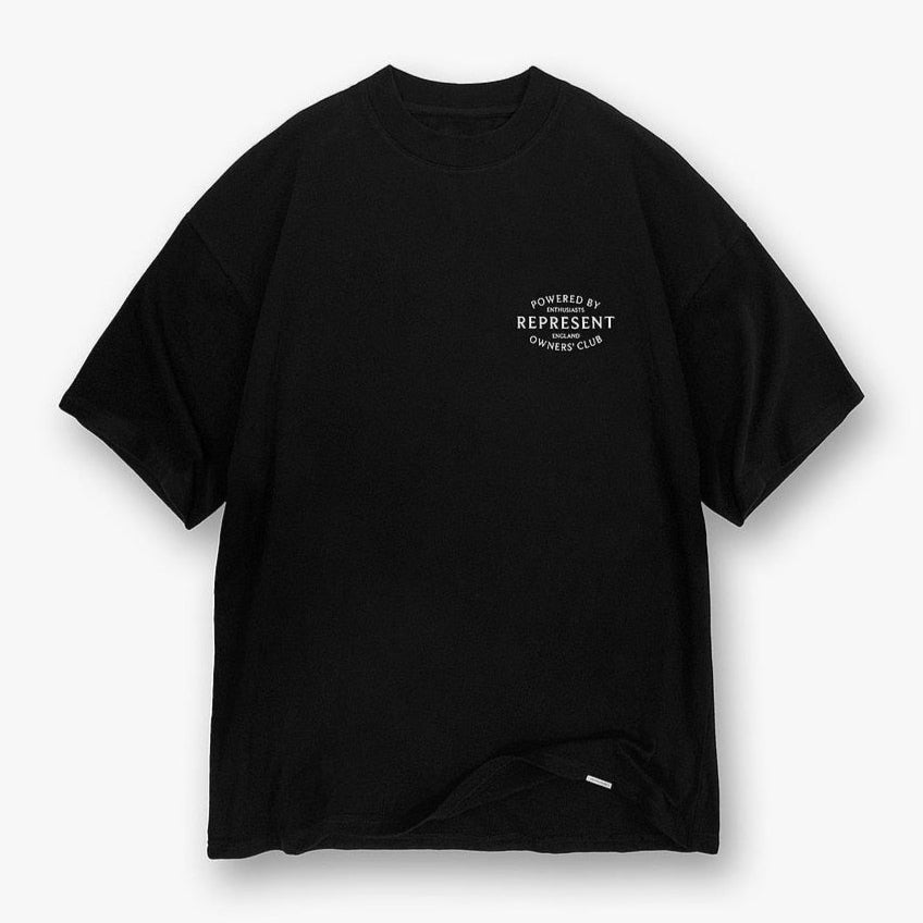 Represent Stamp Logo Black Tee - ORIGINALFOOK