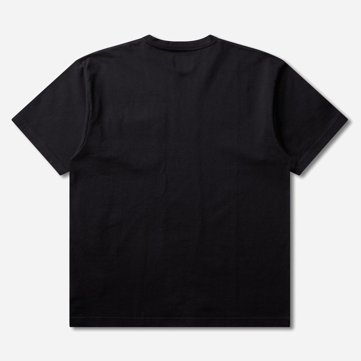 Black WTAPS Pocket Tee, short-sleeve cotton t-shirt with chest pocket, casual apparel by WTAPS.
